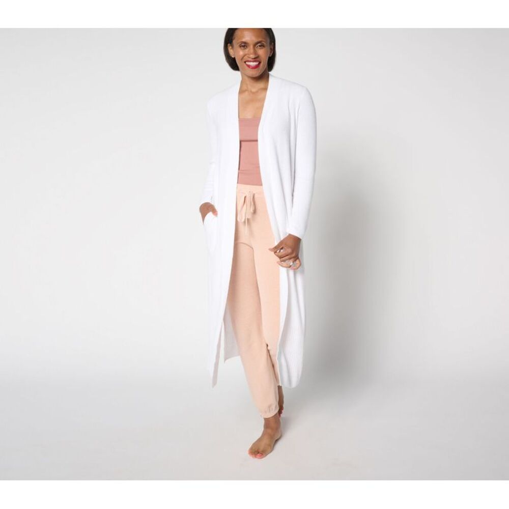 Barefoot Dreams Women's Top Plus Sz Sweater 1X CozyChic Ultra Lite White